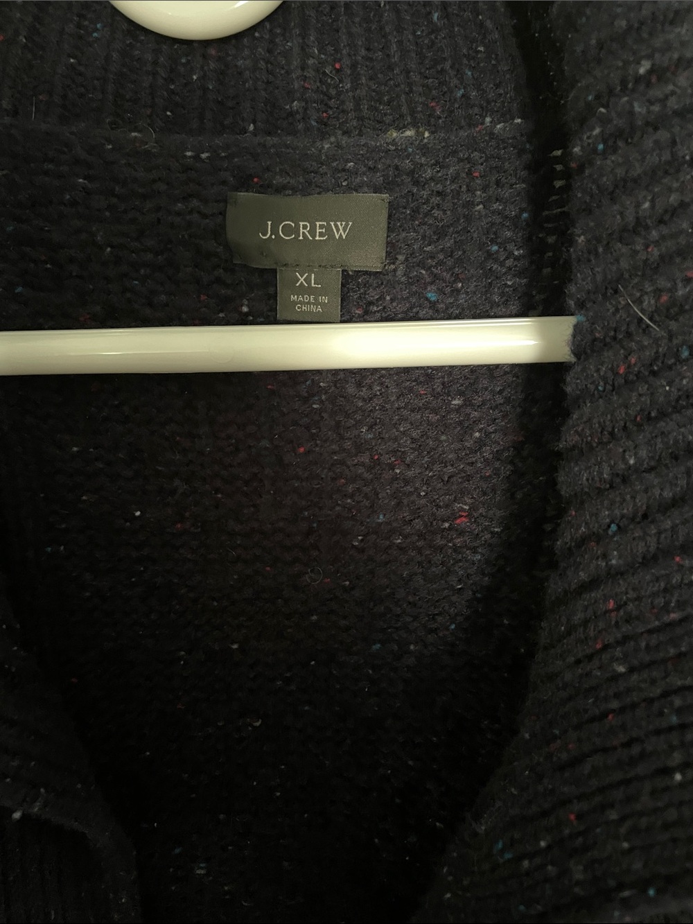 J. Crew Men's Merino Wool Blend Cable-Knit Button-Up Cardigan Sweater - Picture 3 of 7